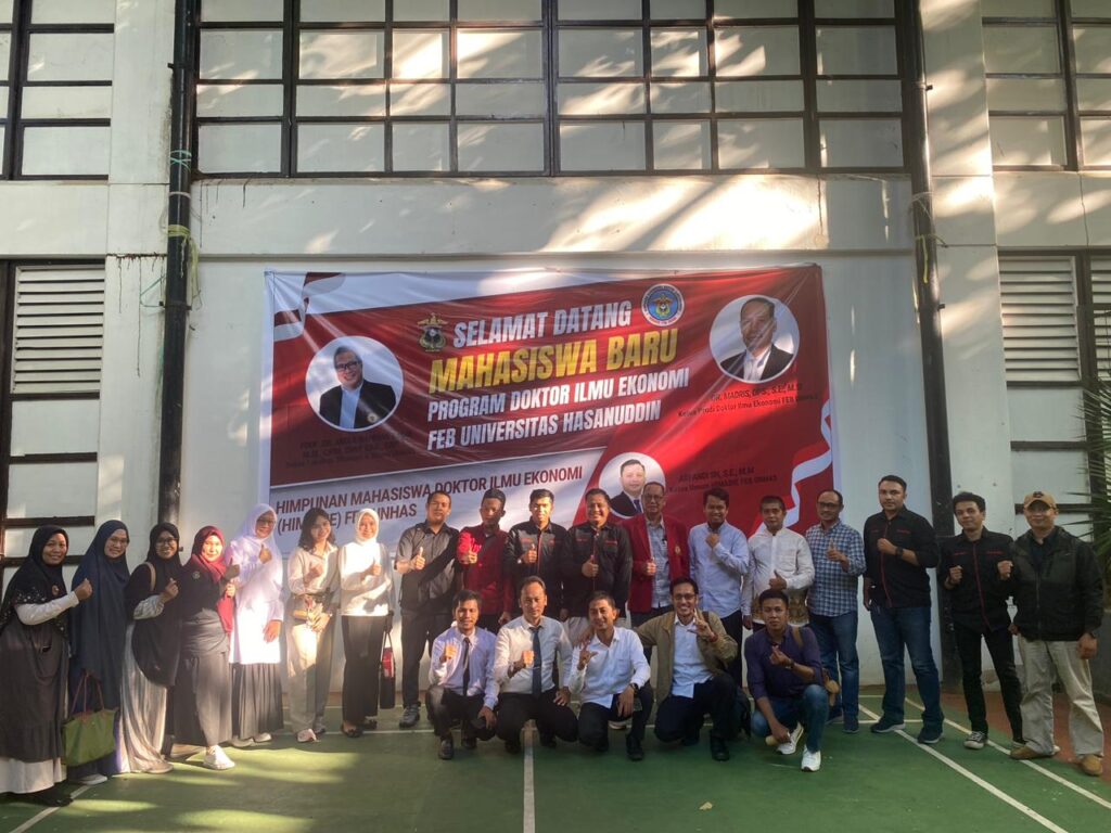 Himpunan Mahasiswa Doktor Ilmu Ekonomi, Universitas Hassanudin Dengan Bangga Menyambut Kedatangan Para Mahasiswa Baru