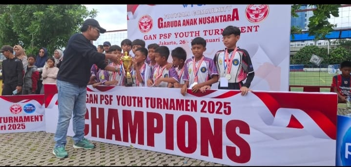 YOMFA KOLAKA SABET JUARA 2 DI TURNAMEN GAN PSF U12 JAKARTA