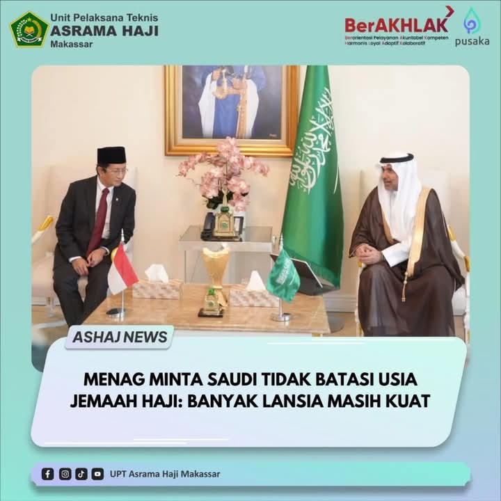 Menag Minta Saudi Tidak Batasi Usia Jemaah Haji: Banyak Lansia Masih Kuat