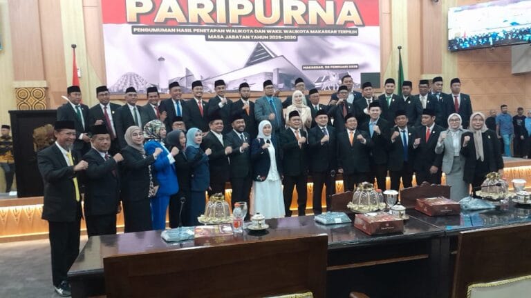 DPRD Kota Makassar Gelar Rapat Paripurna Pengumuman Penetapan Wali Kota dan Wakil Wali Kota Terpilih