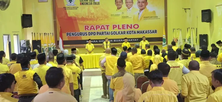 DPD II Golkar Makassar Gelar Rapat Pleno, Umumkan Pergantian Pengurus