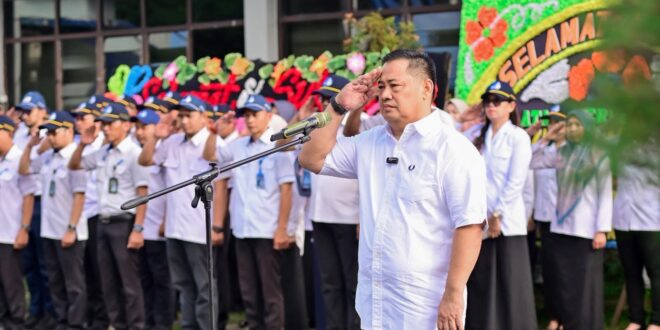 Hamzah Ahmad Pimpin Apel Perdana sebagai Plt. Direktur Utama Perumda Air Minum Kota Makassar