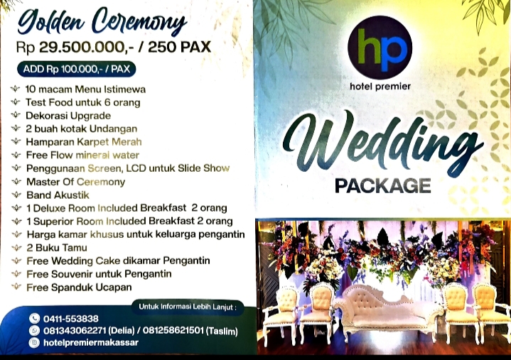 Hotel Premier Makassar Hadirkan Paket Wedding Package & BBQ Seru.