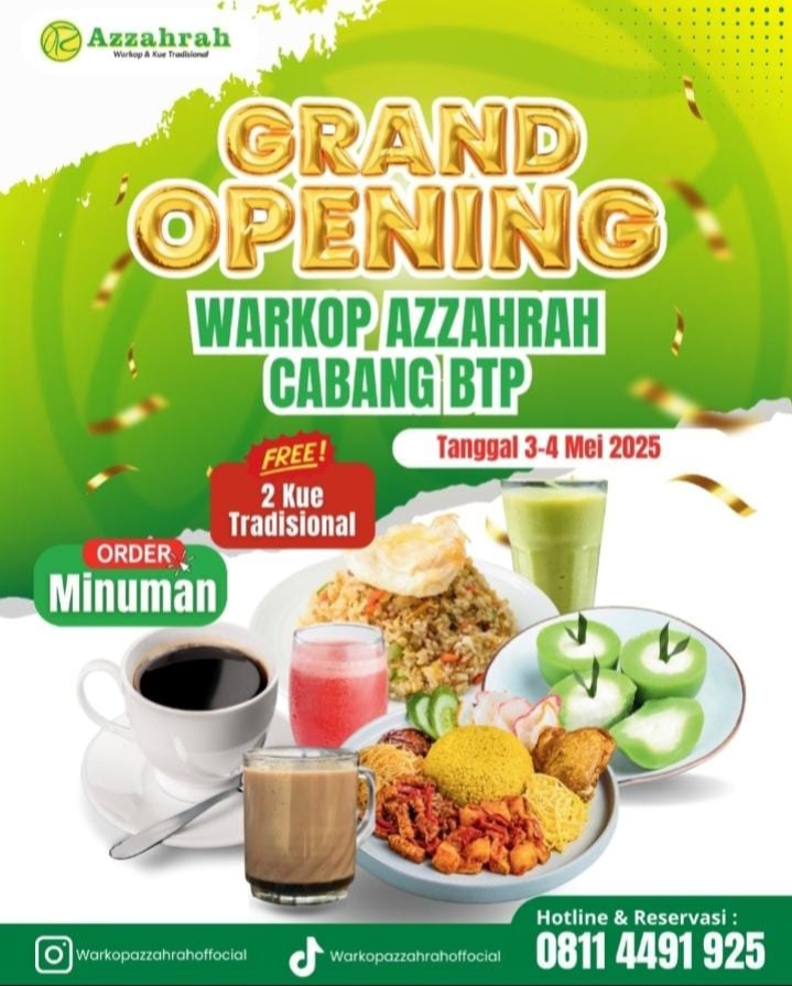 Grand Opening Warkop Azzahrah Cabang BTP