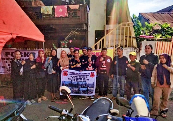 Ketua Garda 145 Kota Makassar Bersama Rombongan Laksanakan Bakti Sosial di Lokasi Kebakaran