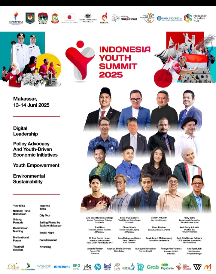 Lewat Indonesia Youth Summit 2025 di Makassar: Generasi Muda Ambil Peran Nyata Bangun Indonesia Emas