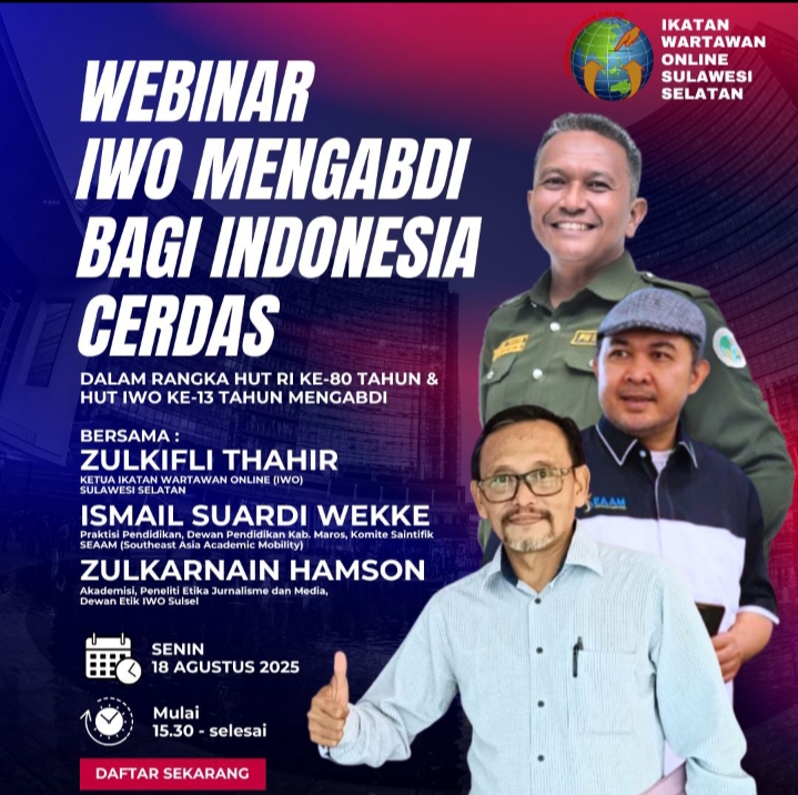 IWO Sulsel Bicara: Pers, Algoritma, dan Etika