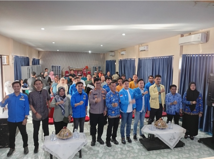 Camat Bersama Mapolsek Biringkanaya Hadiri Pembukaan Muscam KNPI Kecamatan Biringkanaya Andi Muhammad Farid Calon Tunggal