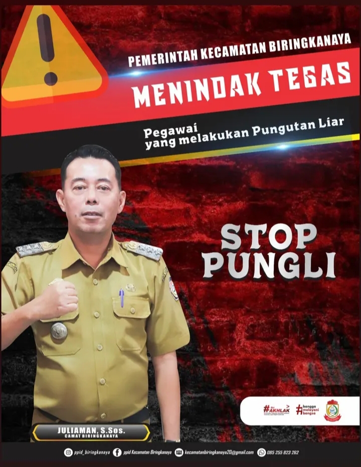 Camat Biringkanaya Tegaskan Komitmen: Tidak Ada Ruang untuk Pungutan Liar