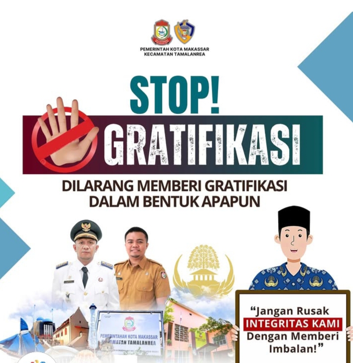 Kecamatan Tamalanrea Ajak Masyarakat Tolak Gratifikasi