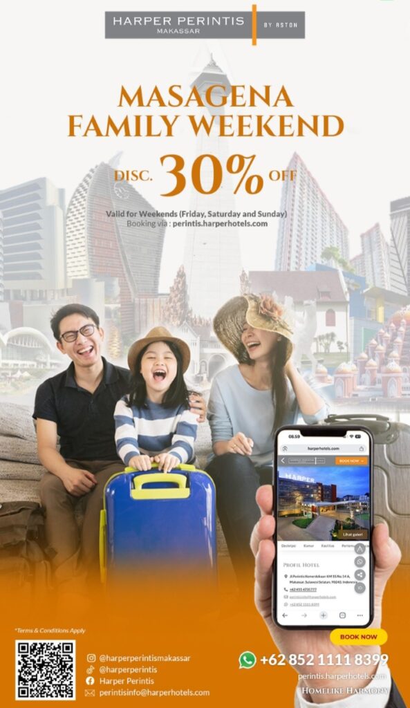 Harper Perintis Makassar Hadirkan Promo “Masagena Family Weekend” untuk Keluarga