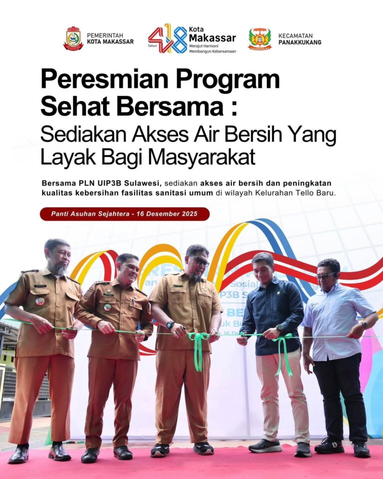 Camat Panakkukang Resmikan Program Sehat Bersama di Panti Asuhan Sejahtera