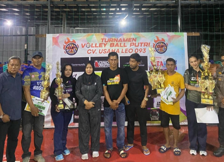 Wabup Sidrap Apresiasi Arena Voli Usaha Leo, Final Disaksikan Ribuan Penonton