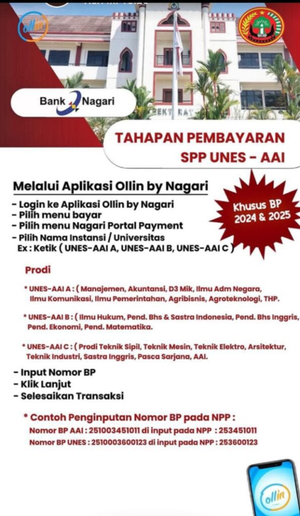Ketua Yayasan UNES–AAI: Pembayaran SPP Digital Wujud Komitmen Pelayanan Prima bagi Mahasiswa