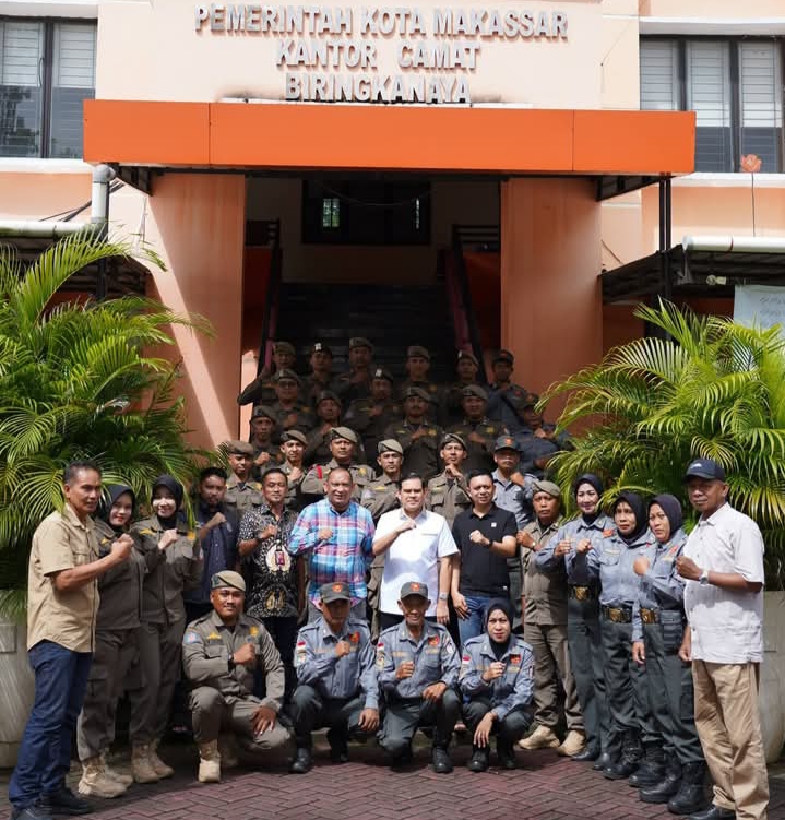 Sekcam Biringkanaya Terima Kunjungan Kerja Kasatpol PP Kota Makassar, Perkuat Koordinasi Penegakan Perda