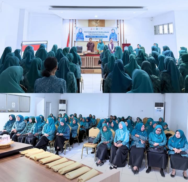 TP PKK Kecamatan Tamalanrea Gelar Pertemuan Rutin dan Pisah Sambut Ketua
