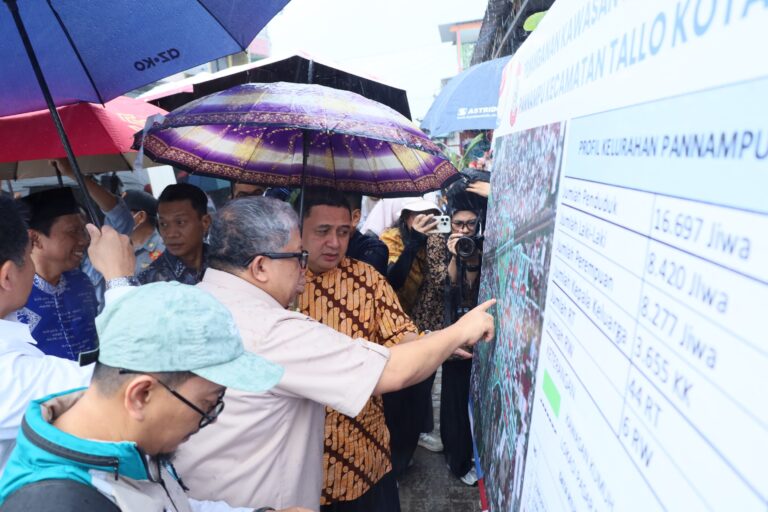 Wakil Menteri Perumahan dan Kawasan Permukiman (PKP) RI Fahri Hamzah Tinjau Kawasan Kumuh Pannampu, Kadis Perkim bersama Camat Tallo Dampingi Wali Kota