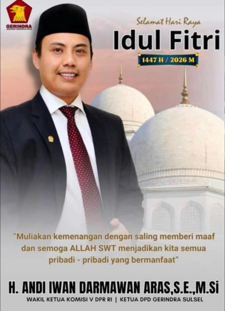 Andi Iwan Darmawan Aras Ajak Masyarakat Jadikan Idul Fitri Momentum Saling Memaafkan