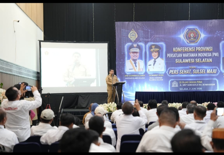 Hadiri Konferensi PWI Sulsel, Appi Tekankan Pentingnya UKW dan Etika Jurnalistik, Jaga Profesionalisme