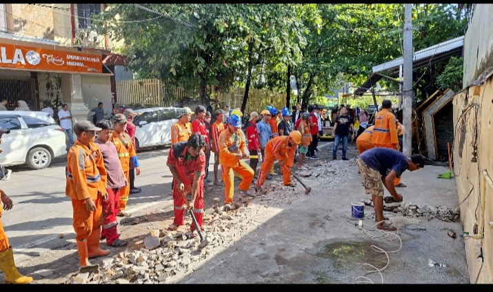 Tak Tebang Pilih, Bukti Pemkot Makassar Tertibkan Lapak Pallubasa Serigala dan PKL di Fasum