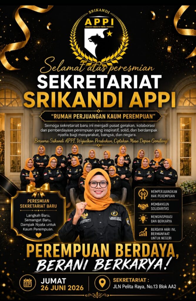 Soft Opening Sekretariat Srikandi APPI Resmi Digelar, Perkuat Peran Perempuan dalam Organisasi