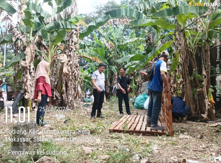 Dorong Pengurangan Sampah dari Sumbernya Inovasi Kelurahan Sudiang: Lurah Ario Ahmad Fauzi Turun Langsung Bangun Pengelolaan Sampah Open Windrow Berbasis Palet Bekas