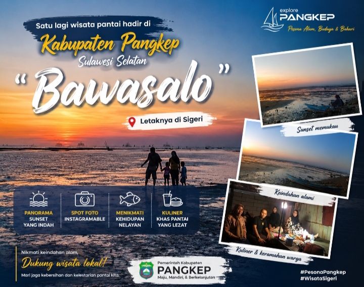 Wisata Pantai “Bawasalo” Sigeri, Destinasi Baru yang Siap Memikat Wisatawan di Kabupaten Pangkep