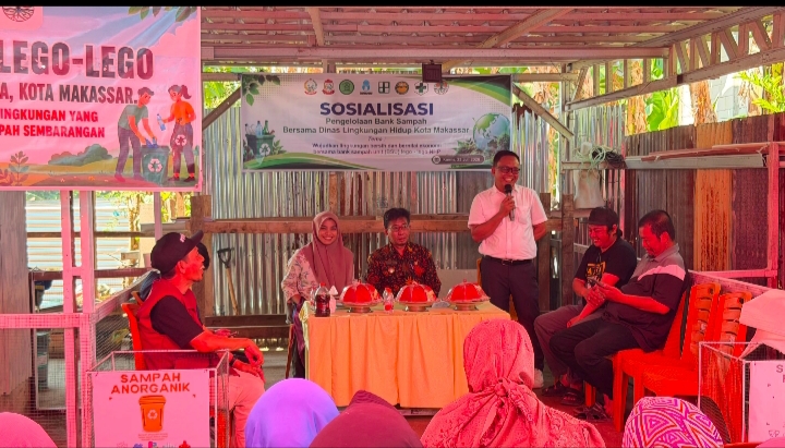 Lurah Katimbang Bersama DLH Makassar Buka Sosialisasi Pemilahan Sampah dan Pengenalan BSU Lego-Lego NHP