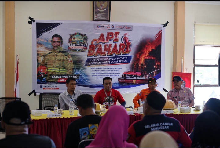 Damkarmat Makassar Luncurkan API BAHARI, Perkuat Kesiapsiagaan Masyarakat Pesisir Pulau