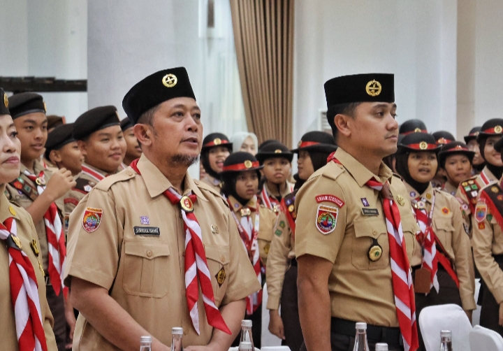 Kontingen Pramuka Makassar Dilepas Menuju Jambore Nasional XII, Kadispora: Bawa Pulang Prestasi dan Pengalaman Berharga