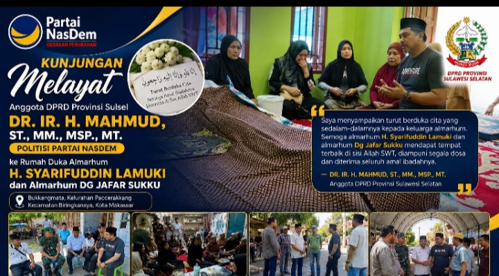 Tokoh Paccerakang Meninggal.Legilastor Nasdem Melayat