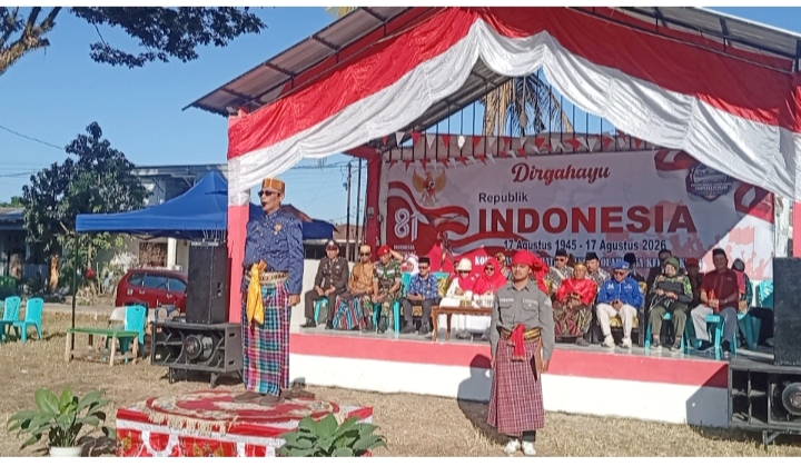 M. Hasyim A. Sultan Pimpin Upacara HUT ke-81 RI di BTN Pepabri Kelurahan Bakung