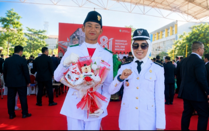 Daffa Radhi Al Ghifari, Siswa SMU 7 Makassar, Jadi Pasukan 17 Paskibraka Kota Makassar 2026