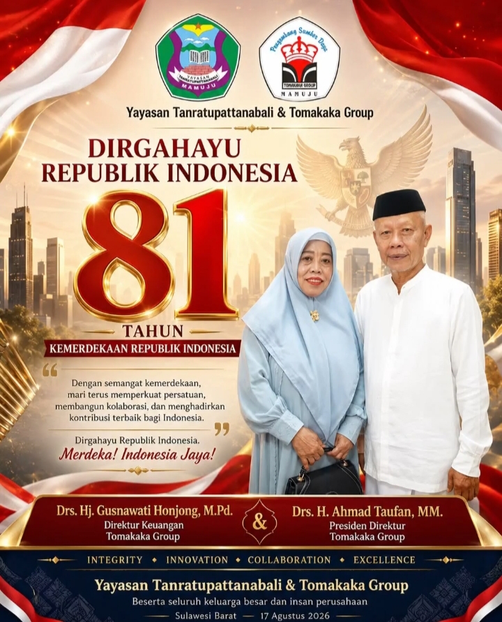 Yayasan Tanratupattanabali & Tomakaka Group Sampaikan Ucapan Dirgahayu ke-81 Republik Indonesia