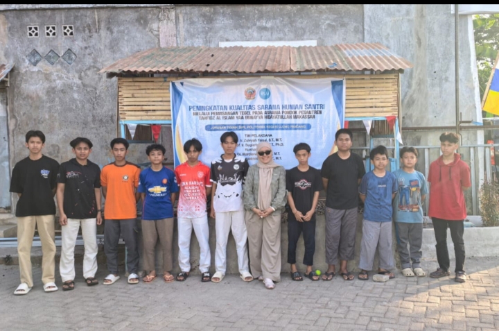 PNUP Tingkatkan Kualitas Sarana Hunian Santri melalui Pemasangan Tegel pada Asrama Pondok Pesantren Tahfidz Al Islam Yaa Bunayya Hidayatullah Makassar