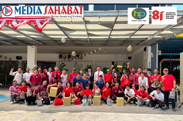 Semarak HUT ke-81 RI, Manajemen Hotel Premier Makassar Gelar Upacara dan Beragam Lomba
