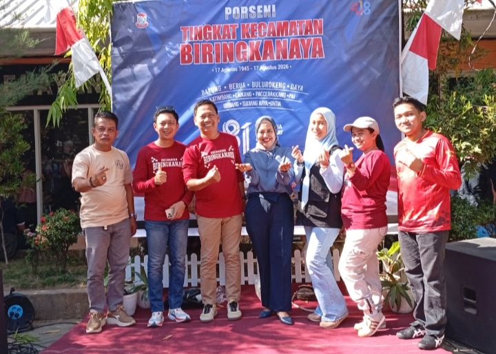 Porseni Kecamatan Biringkanaya Semarakkan HUT RI ke-81, Camat Maharauddin: Bukan Sekadar Mencari Juara
