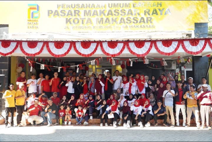 Semarak HUT RI ke-81, Perumda Pasar Makassar Gelar Lomba Meriahkan Kemerdekaan