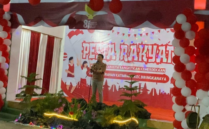 PESTA RAKYAT RW 06 MERIAH, CAMAT DAN LURAH KATIMBANG HADIR DAN SERAP ASPIRASI WARGA