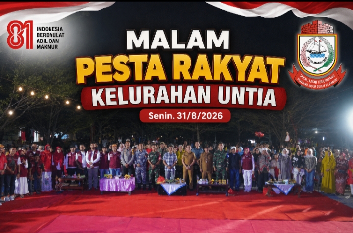 Sekcam Biringkanaya Bersama PLT Dirut PDAM Kota Makassar Hadiri Pesta Rakyat di Untia, Dorong Kebersamaan dan Kepedulian Lingkungan