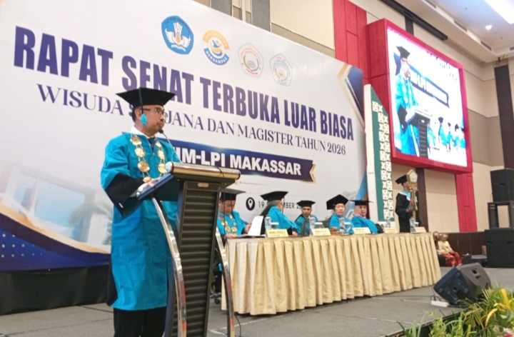STIM-LPI Makassar Wisuda 182 Lulusan, Munafri: Wisuda Bukan Akhir Perjalanan, Tapi Awal Memberi Manfaat