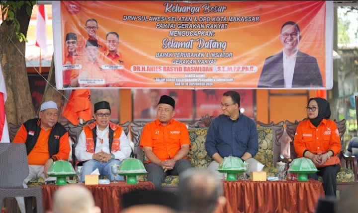 Gerakan Rakyat Sulsel Perkuat Struktur, Anies Dorong Gerakan Menjangkau Masyarakat