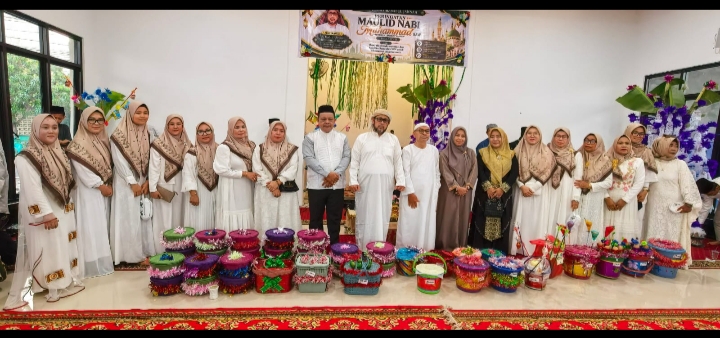 Berlangsung Penuh Khidmat, Maulid Nabi Muhamad SAW Digelar di Masjid Babul Jannah Berua