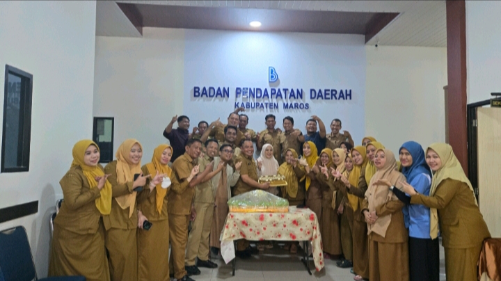 Keluarga Besar Bapenda Maros Rayakan HUT ke-51 Kepala Bapenda M. Ferdiansyah