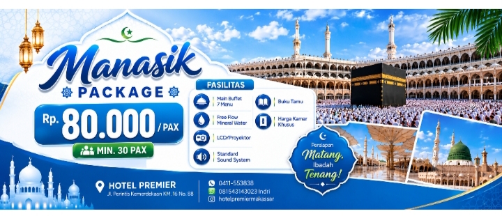 Hotel Premier Hadirkan Manasik Package Rp80 Ribu per Pax, Persiapan Ibadah Makin Nyaman