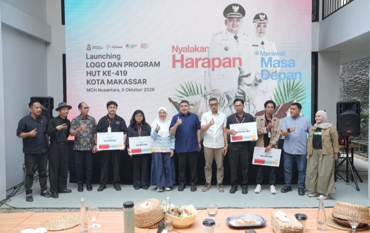 Wali Kota Appi Luncurkan Logo HUT ke-419 Makassar, Filosofi Pappaseng Berpadu dengan Desain Modern